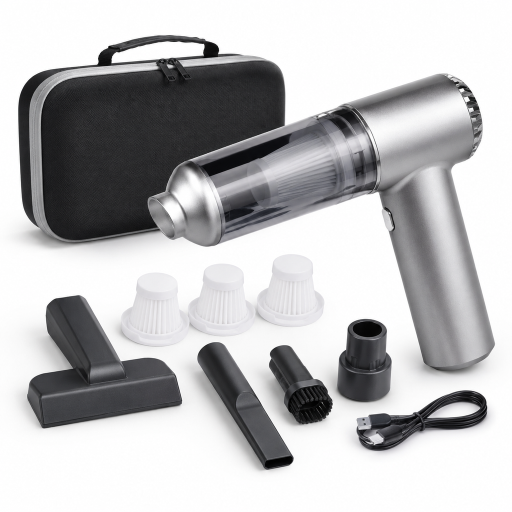 Portable Cordless Car Vacuum Cleaner Kit