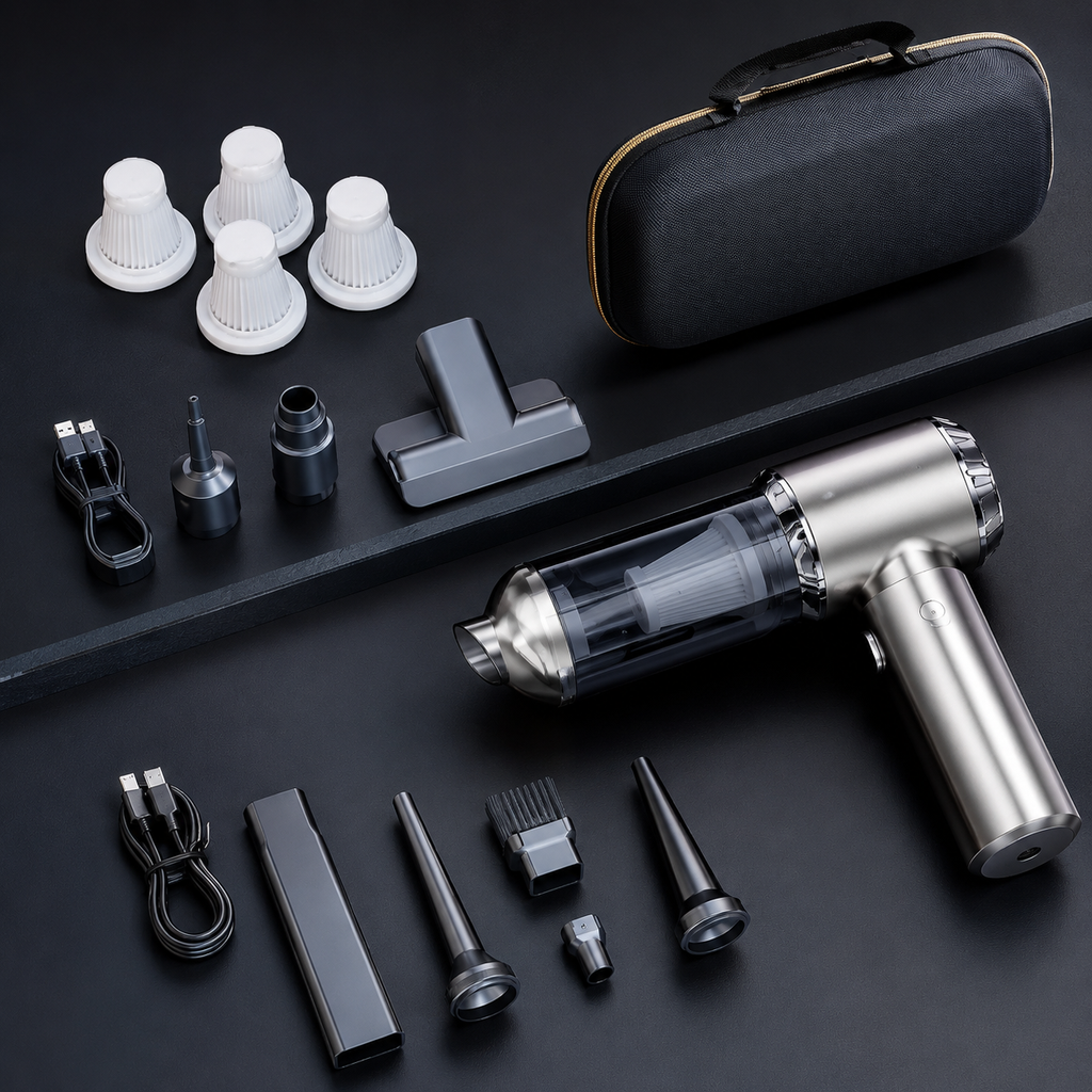 Portable Cordless Car Vacuum Cleaner Kit